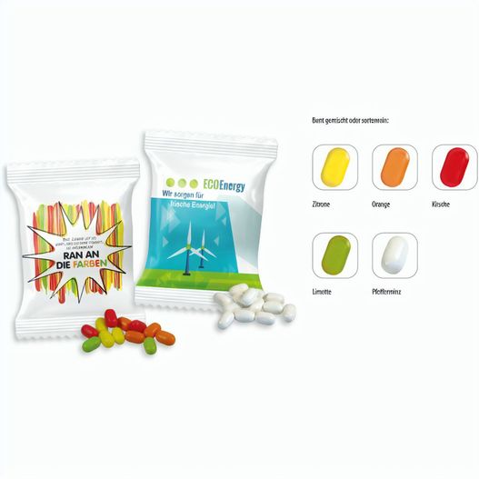 Bunte Fruchtdragees Werbetüte - gemischt (ca. 5 g) (Bild 1)