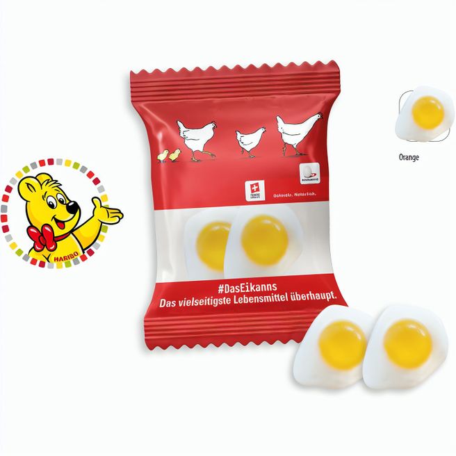HARIBO Spiegelei Werbetüte, HARIBO Spiegelei (ca. 8 g)