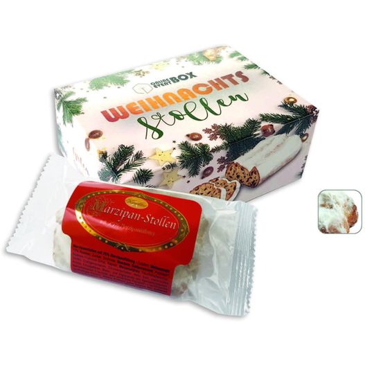 Mini Stollen Präsentbox (Saisonprodukt zu Weihnachten), Christstollen (ca. 80 g) (Bild 1)