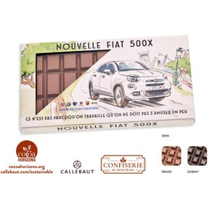 Callebaut Vollmilch Schokolade Kalender 100 g Tafel im Karton