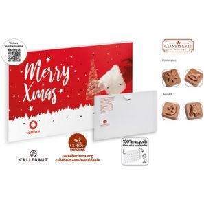 Wand Adventskalender Standardmotiv (Saisonprodukt zu Weihnachten) - Callebaut Vollmilch Schokolade (ca. 75 g)