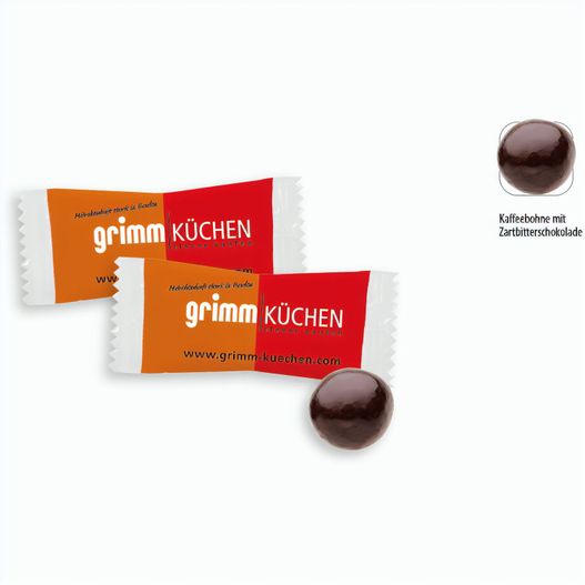 Schoko-Kaffeebohne im Flowpack, Schoko-Kaffeebohne (ca. 2 g) (Bild 1)
