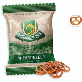 Mini Salzbrezeln Werbetüte, Mini Salzbrezeln (ca. 10 g)
