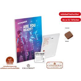 Countdown-Eventkalender Wandkalender - Callebaut Vollmilch Schokolade (ca. 100 g)