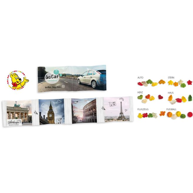 Produktabbildung HARIBO Kettenbeutel 2er, HARIBO Mini Mix, ca. 10 g (2 x 5 g) HARIBO Kettenbeutel 2er, HARIBO Mini Mix, ca. 10 g (2 x 5 g)