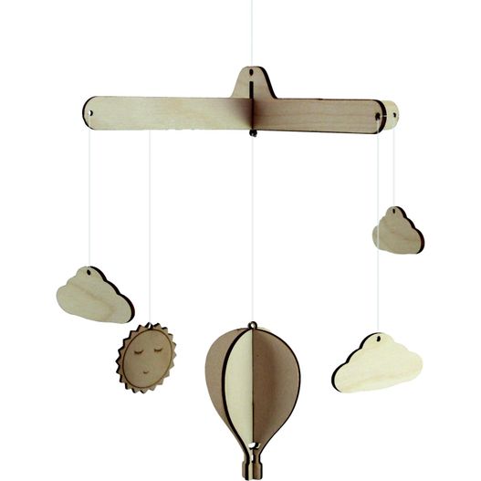 Produktabbildung MOBILE Wolke-Heißluftballon, inkl. Bunts MOBILE Wolke-Heißluftballon, inkl. Bunts (Bild 1)