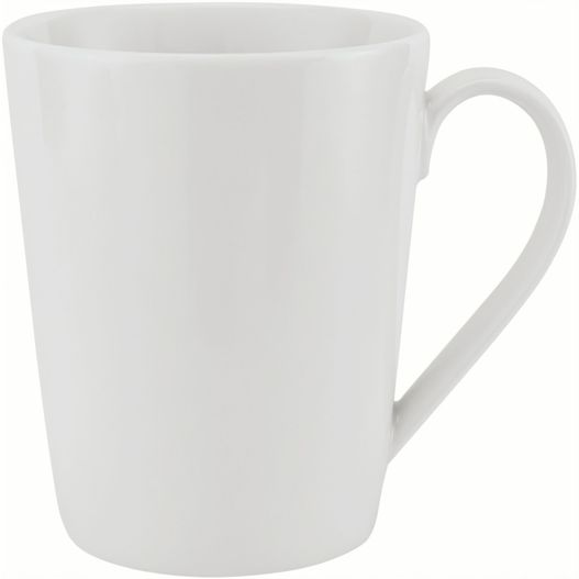 eine weiße kaffeetasse mit einem griff Porzellanbecher Madrid (Made in Germany) (Bild 1)