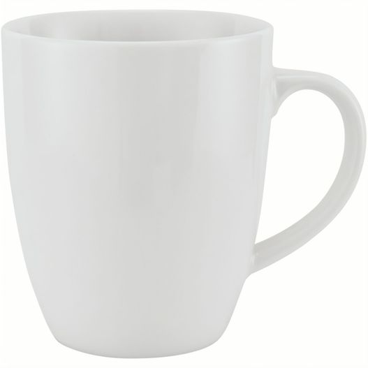 eine weiße kaffeetasse mit einem griff Porzellanbecher Dublin (Made in Germany) (Bild 1)