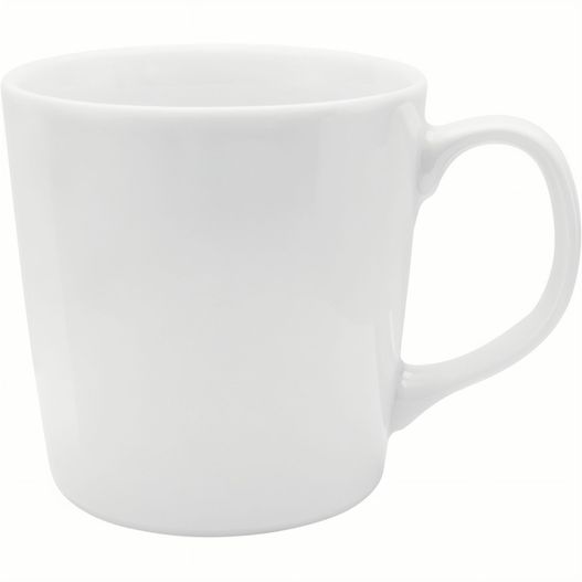 eine weiße kaffeetasse auf weißem hintergrund Porzellanbecher New York (Made in EU) (Bild 1)