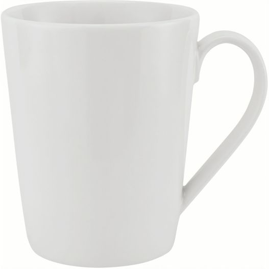 eine weiße kaffeetasse mit einem griff auf weißem hintergrund Einfach Becher No.3 (Bild 1)