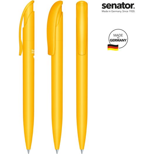 ein stift und ein kugelschreiber dargestellt senator® Challenger Matt Recycled Druckkugelschreiber (Bild 1)