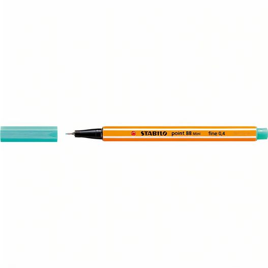 ein stift mit blauer spitze und orange spitze STABILO point 88 Mini Fineliner (Bild 1)