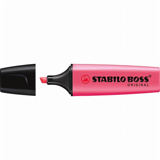 rosa marker mit schwarzer spitze STABILO BOSS ORIGINAL Leuchtmarkierer (Bild 1)