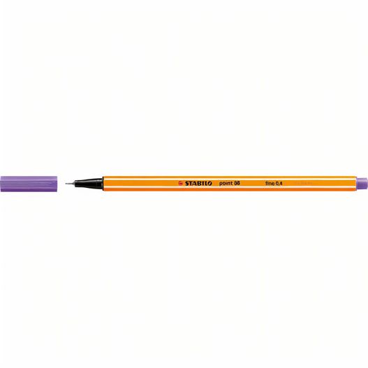 ein violetter stift mit schwarzer spitze STABILO point 88 Fineliner (Bild 1)