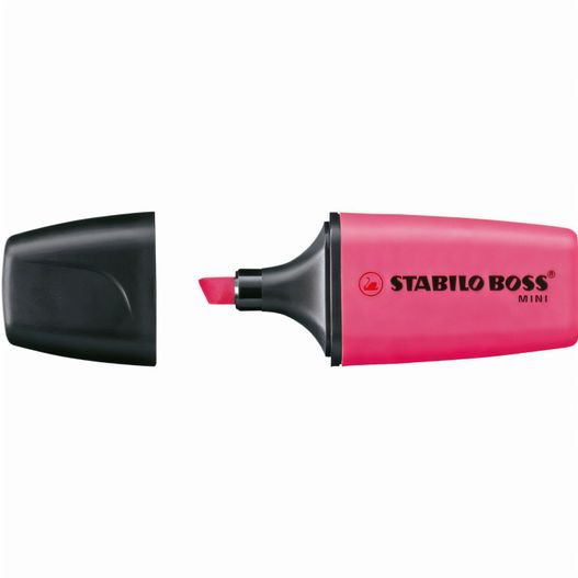 ein rosa marker mit einer schwarzen spitze und einer schwarzen spitze STABILO BOSS MINI Leuchtmarkierer (Bild 1)