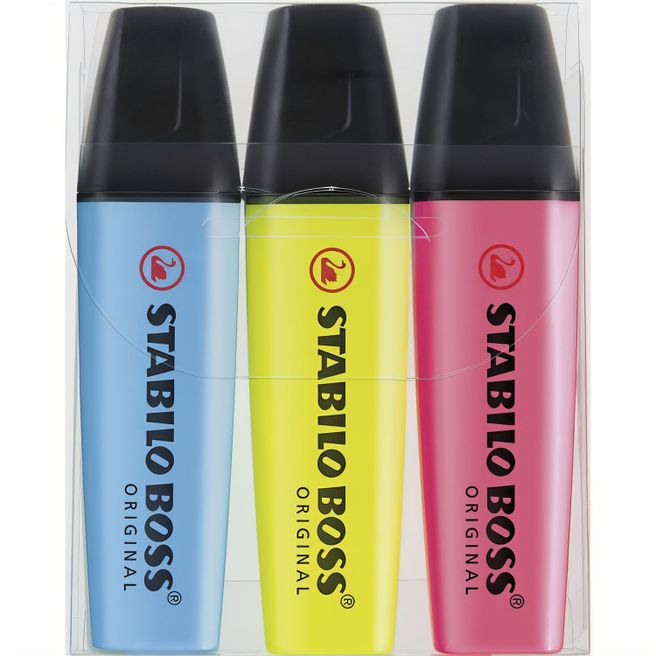STABILO BOSS ORIGINAL 3er-Set Leuchtmarkierer
