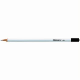 Produktabbildung STABILO Grafitstift weiß mit Tauchkappe STABILO Grafitstift weiß mit Tauchkappe
