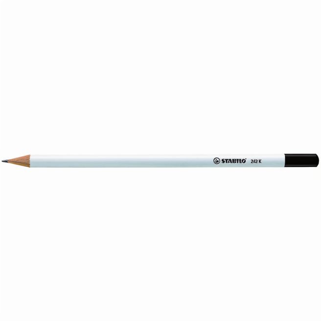 STABILO Grafitstift weiß mit Tauchkappe