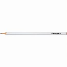 Produktabbildung STABILO Grafitstift 6-kant weiß STABILO Grafitstift 6-kant weiß