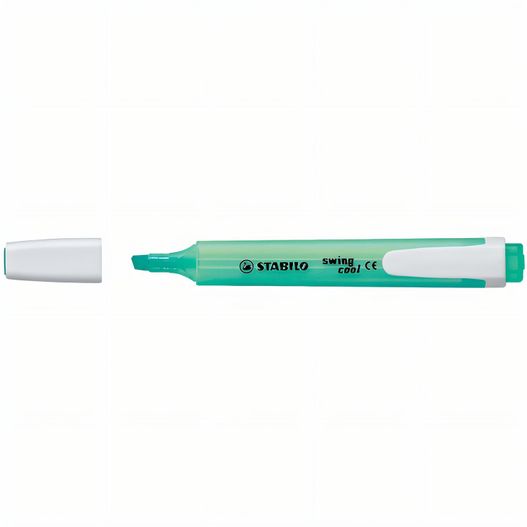 ein stift mit einer weißen spitze und einer grünen spitze STABILO swing cool Leuchtmarkierer (Bild 1)
