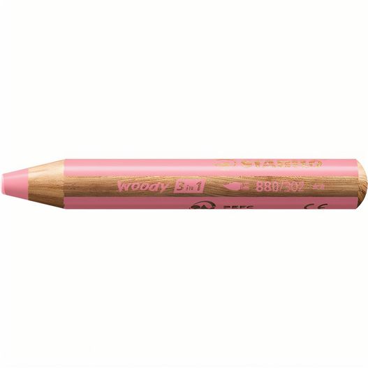 ein rosa bleistift mit einer goldenen spitze STABILO woody 3 in 1 Farbstift (Bild 1)