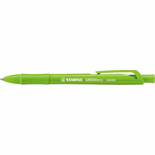 ein grüner stift mit schwarzer spitze STABILO GREENfancy Kugelschreiber (Bild 1)