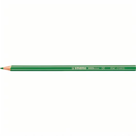 ein grüner bleistift mit schwarzer spitze STABILO GREENcolors Farbstift (Bild 1)