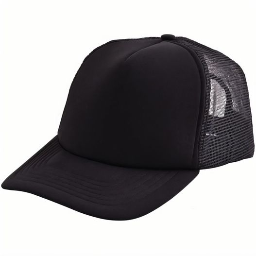 ein schwarzer hut mit einem netzrücken und einem weißen logo Original Trucker Cap (Bild 1)