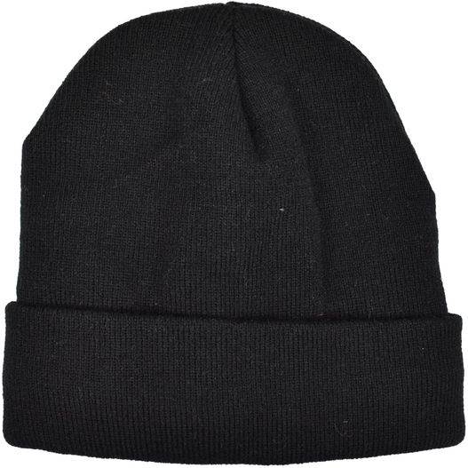 eine schwarze mütze auf weißem hintergrund Strickmütze mit Fleece (Bild 1)