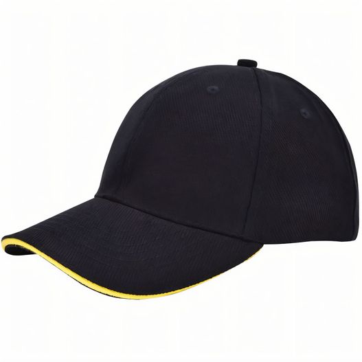 eine schwarze und gelbe baseballkappe Canvas Sandwich Cap (Bild 1)