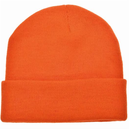 eine orange mütze auf weißem hintergrund Promo Strickmütze (Bild 1)