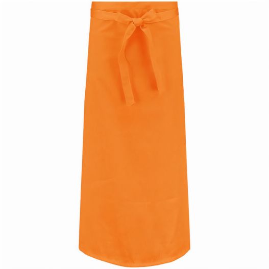 eine orange schürze mit einer krawatte auf der vorderseite Schürze 100x96 cm (Bild 1)
