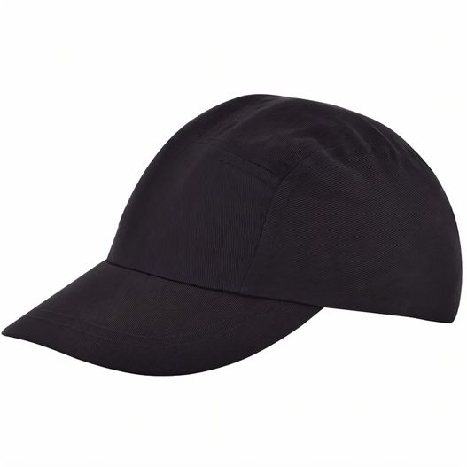 ein schwarzer hut mit weißem hintergrund Kids Brushed Promo Cap (Bild 1)