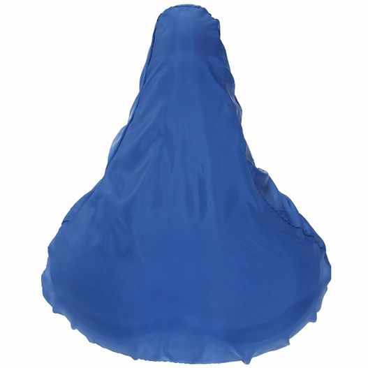 ein blauer hut mit einem großen, dreieckigen Sattelüberzug (Bild 1)