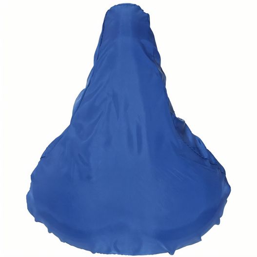 eine blaue regenhülle auf weißem hintergrund Sattelbezug (Bild 1)