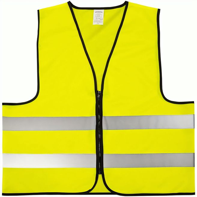 Sicherheitsweste mit Reißverschluss - EN 20471
