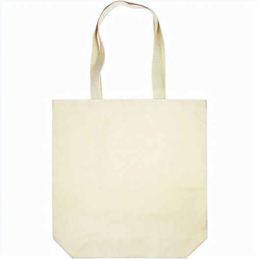 Bauwolltasche mit langen Henkeln und Bodenfalte. 300 gr/m² (Bild 1)