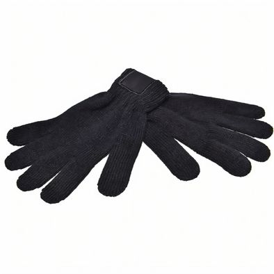 Strickhandschuhe mit Label