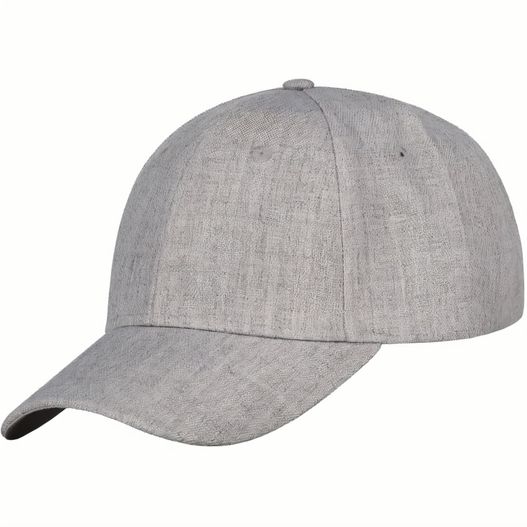 eine graue baseballkappe mit schwarzem rand Medium Profile Cap - Retail (Bild 1)