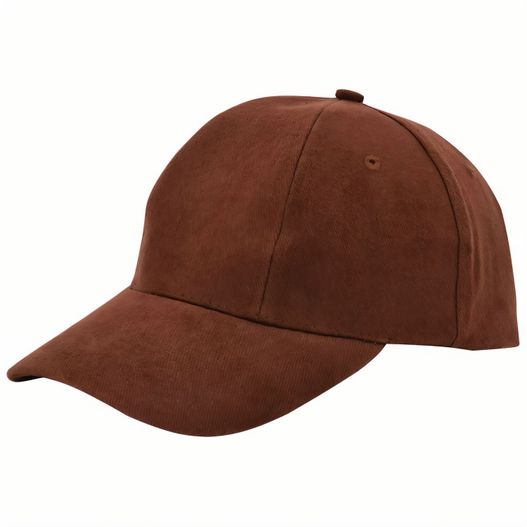 eine braune baseballkappe mit einem gekrümmten peak Turned Brushed Cap (Bild 1)