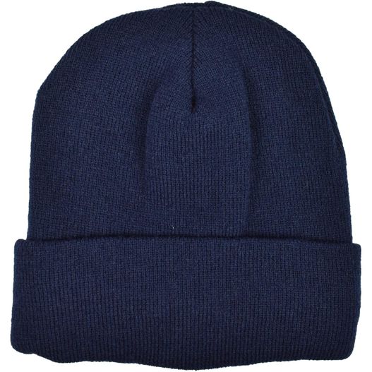 ein marineblauer mütze Strickmütze mit Fleece (Bild 1)
