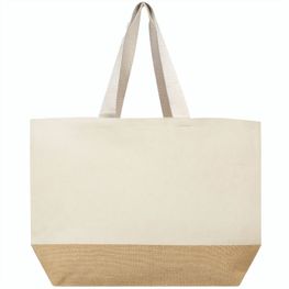Baumwoll Shopper mit Jute Boden