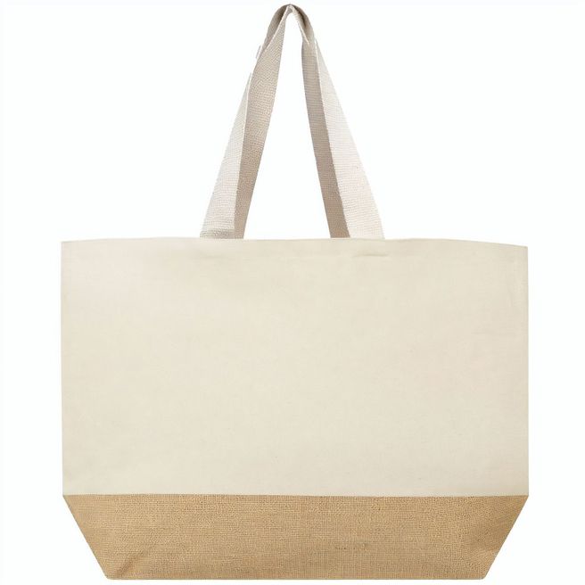 Baumwoll Shopper mit Jute Boden