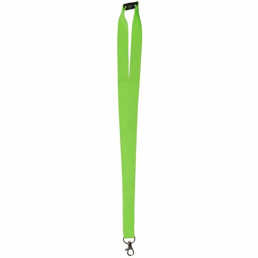 eine grüne lanyard mit einem metallhaken Lanyard 2 cm mit Sicherheitsverschluss (Bild 1)