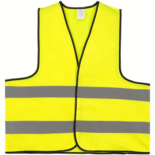 gelbe sicherheitsweste mit schwarzen trimmen Sicherheitsweste (Bild 1)