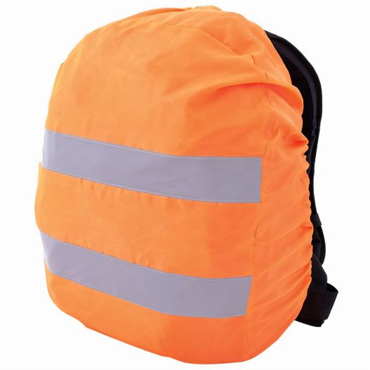 eine rucksackabdeckung mit reflektierenden streifen darauf Reflektierender Rucksacküberzug (Bild 1)