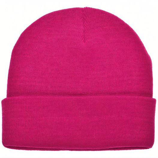 ein leuchtend rosa mütze Promo Strickmütze (Bild 1)