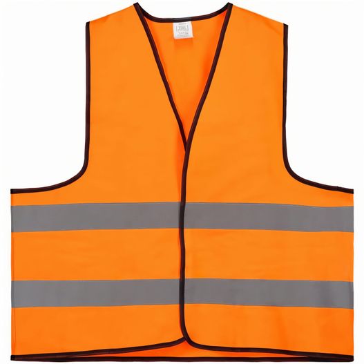 eine orange sicherheitsweste mit reflektierenden streifen Sicherheitsweste (Bild 1)