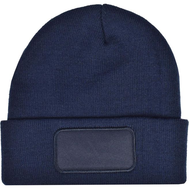 Strickmütze mit Label