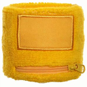 Frottier Armschweißband mit Label und Reißverschlußfach